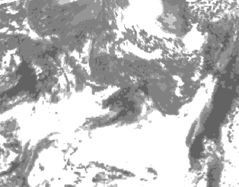 GDPS total cloud 006 hour forecast chart for Canada based on 2026/10/20 1200Z data