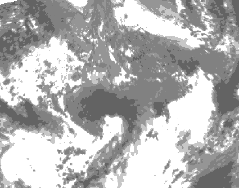 GDPS total cloud 096 hour forecast chart for Canada based on 2026/10/20 1200Z data