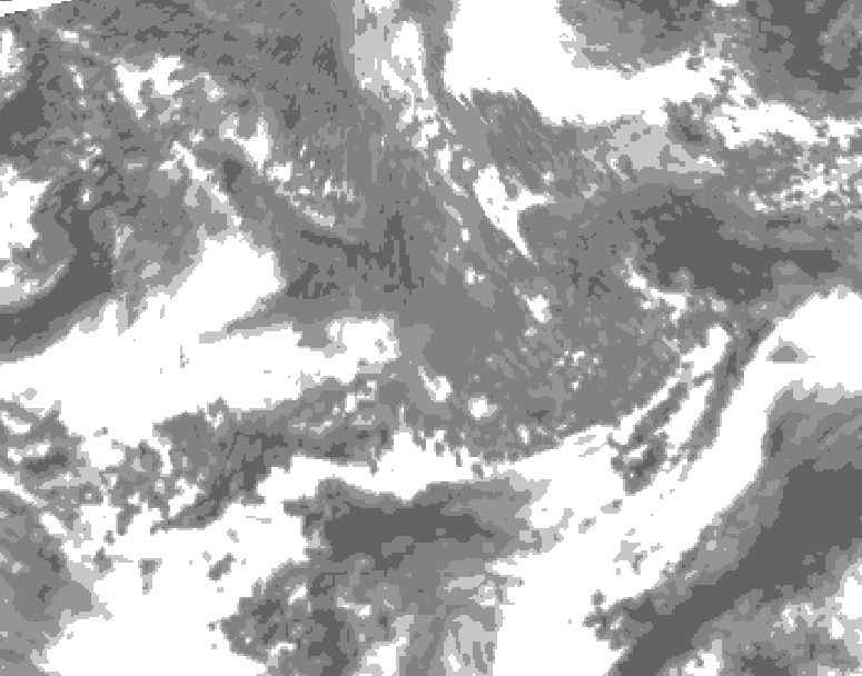 GDPS total cloud 144 hour forecast chart for Canada based on 2026/10/20 1200Z data