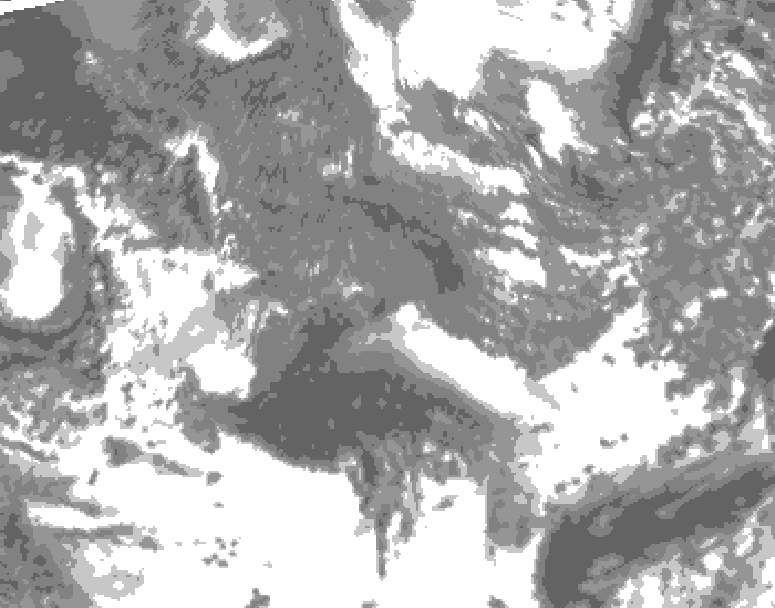 GDPS total cloud 192 hour forecast chart for Canada based on 2026/10/20 1200Z data
