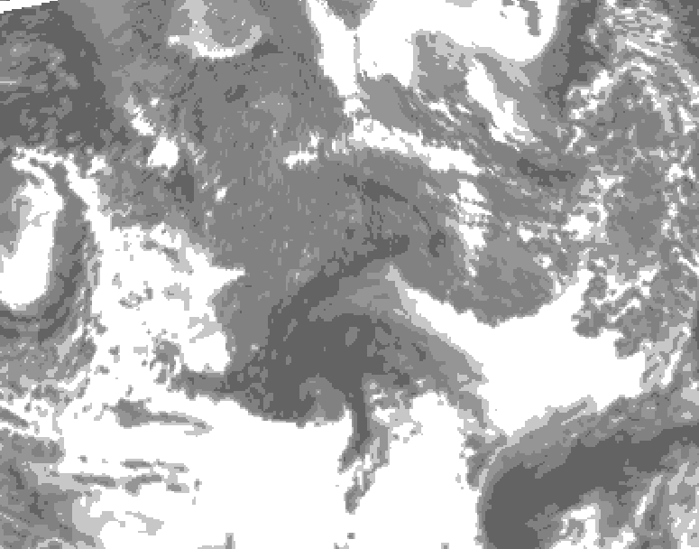 GDPS total cloud 198 hour forecast chart for Canada based on 2026/10/20 1200Z data
