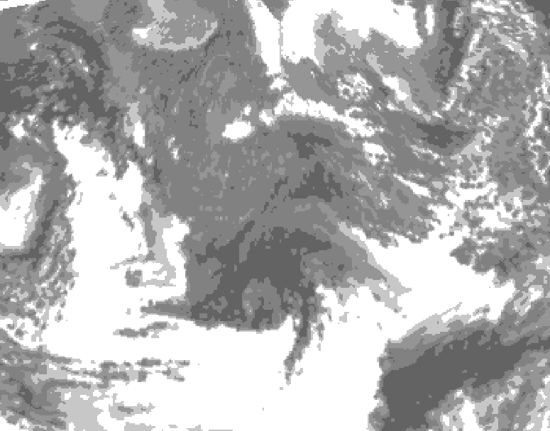 GDPS total cloud 204 hour forecast chart for Canada based on 2026/10/20 1200Z data