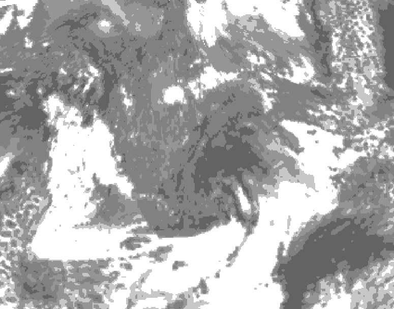GDPS total cloud 216 hour forecast chart for Canada based on 2026/10/20 1200Z data