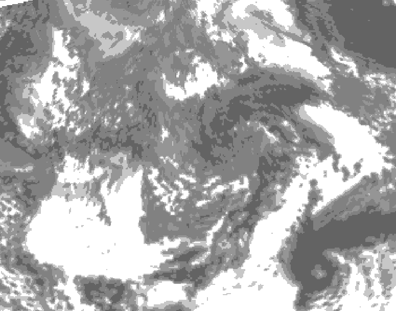GDPS total cloud 240 hour forecast chart for Canada based on 2026/10/20 1200Z data