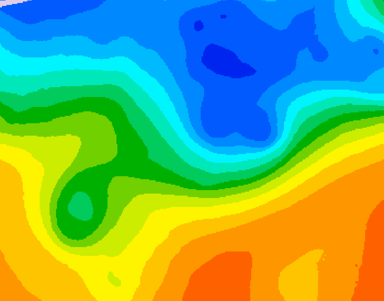 GDPS 500 millibar geopotential height 120 hour forecast chart for Canada based on 2026/10/21 0000Z data