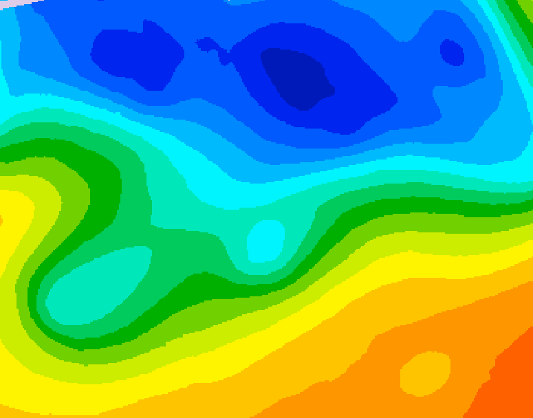 GDPS 500 millibar geopotential height 192 hour forecast chart for Canada based on 2026/10/21 0000Z data