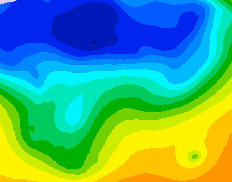 GDPS 500 millibar geopotential height 234 hour forecast chart for Canada based on 2026/10/21 0000Z data