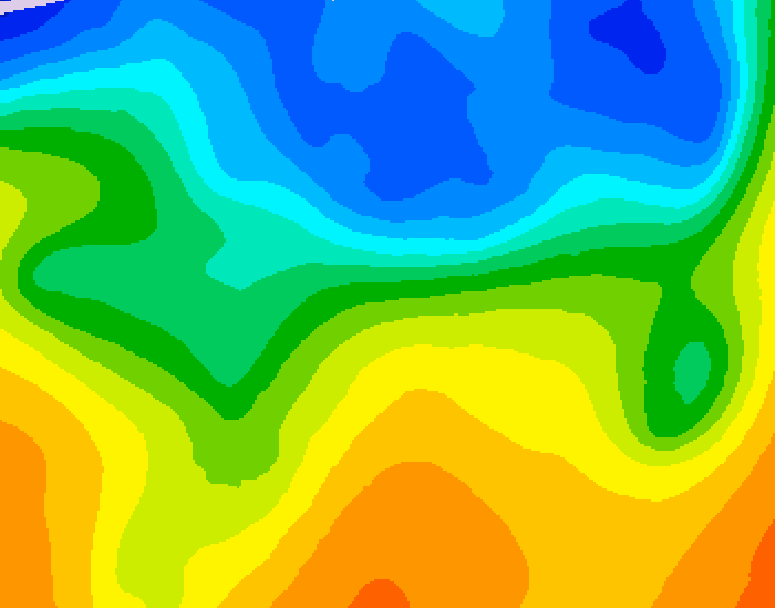 GDPS 500 millibar geopotential height 060 hour forecast chart for Canada based on 2026/10/21 1200Z data