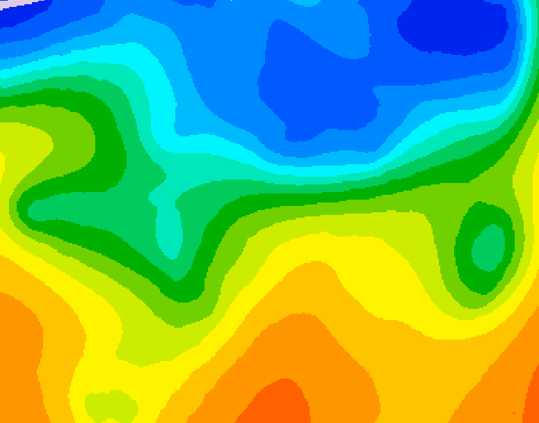 GDPS 500 millibar geopotential height 066 hour forecast chart for Canada based on 2026/10/21 1200Z data