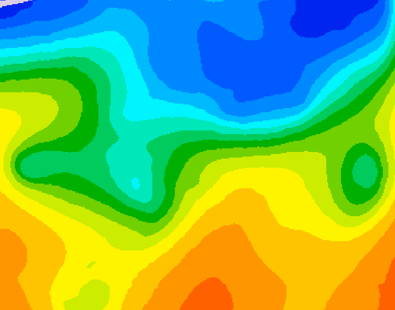 GDPS 500 millibar geopotential height 072 hour forecast chart for Canada based on 2026/10/21 1200Z data