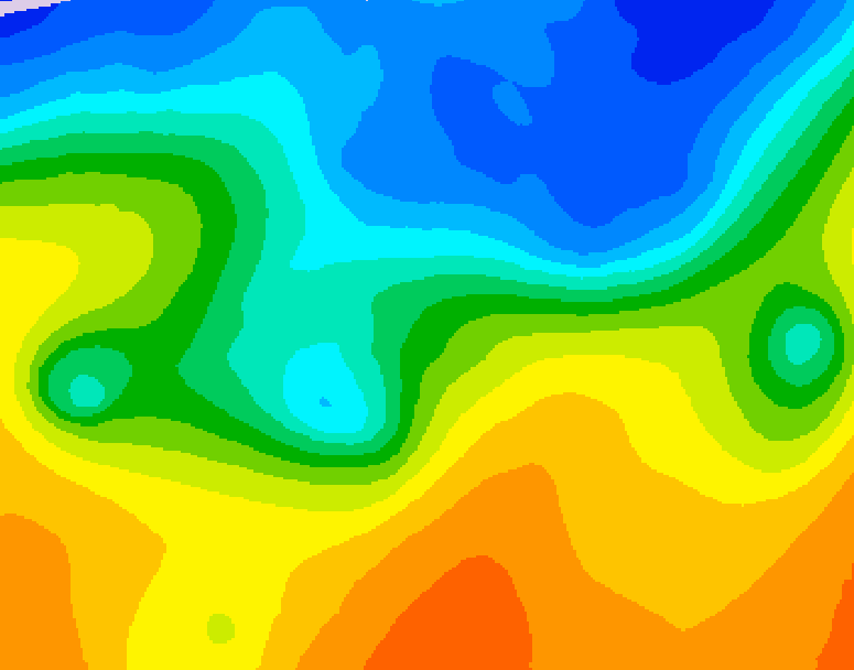 GDPS 500 millibar geopotential height 078 hour forecast chart for Canada based on 2026/10/21 1200Z data