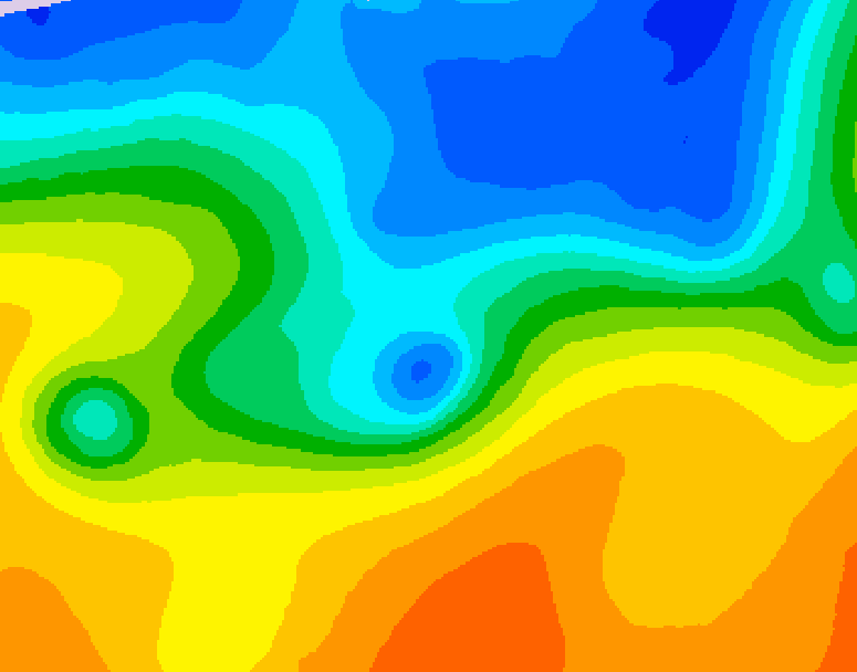 GDPS 500 millibar geopotential height 090 hour forecast chart for Canada based on 2026/10/21 1200Z data