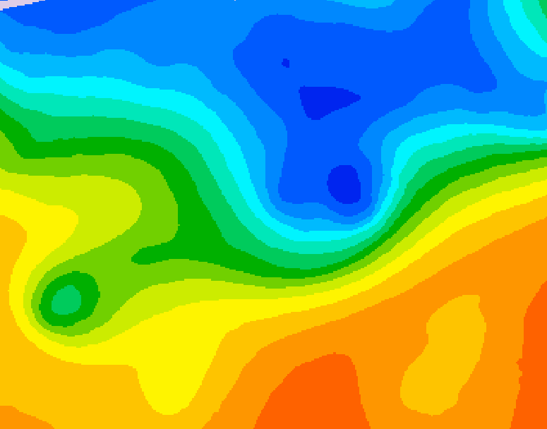 GDPS 500 millibar geopotential height 108 hour forecast chart for Canada based on 2026/10/21 1200Z data