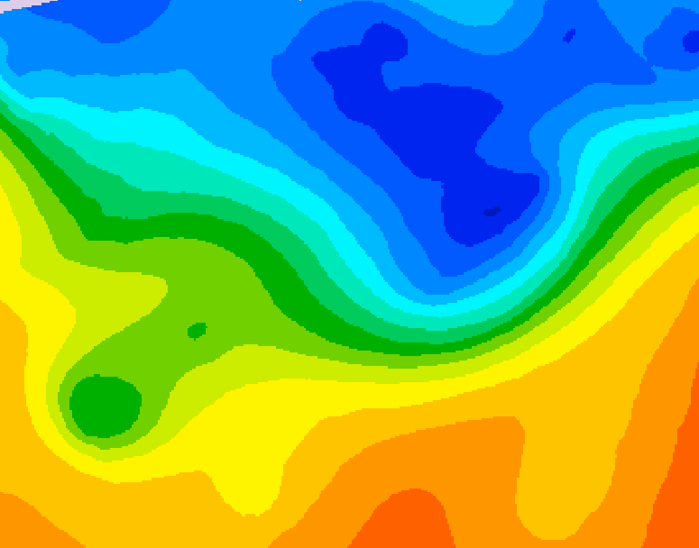 GDPS 500 millibar geopotential height 120 hour forecast chart for Canada based on 2026/10/21 1200Z data