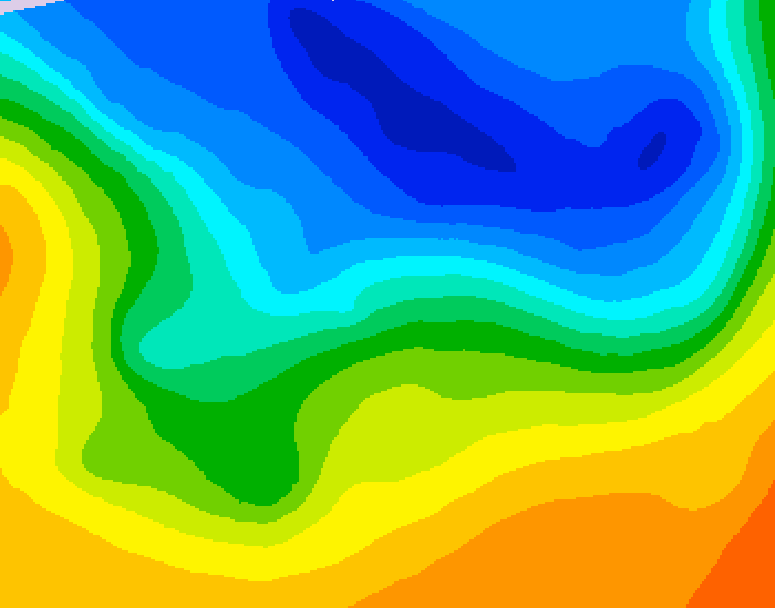 GDPS 500 millibar geopotential height 156 hour forecast chart for Canada based on 2026/10/21 1200Z data