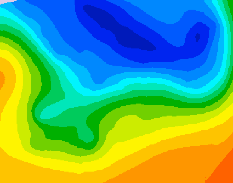 GDPS 500 millibar geopotential height 162 hour forecast chart for Canada based on 2026/10/21 1200Z data