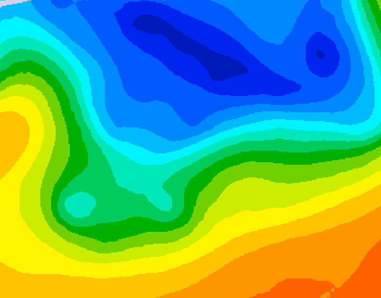GDPS 500 millibar geopotential height 174 hour forecast chart for Canada based on 2026/10/21 1200Z data