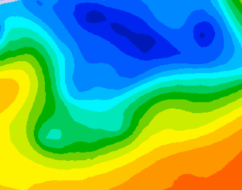 GDPS 500 millibar geopotential height 180 hour forecast chart for Canada based on 2026/10/21 1200Z data