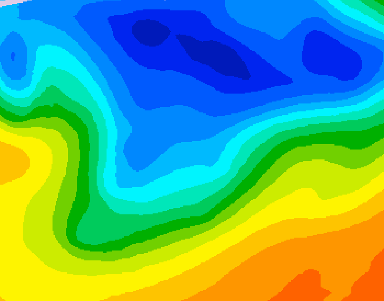 GDPS 500 millibar geopotential height 192 hour forecast chart for Canada based on 2026/10/21 1200Z data
