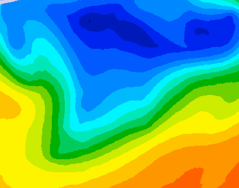 GDPS 500 millibar geopotential height 198 hour forecast chart for Canada based on 2026/10/21 1200Z data