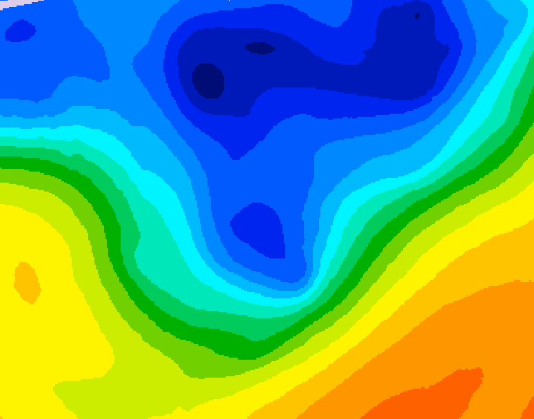 GDPS 500 millibar geopotential height 228 hour forecast chart for Canada based on 2026/10/21 1200Z data