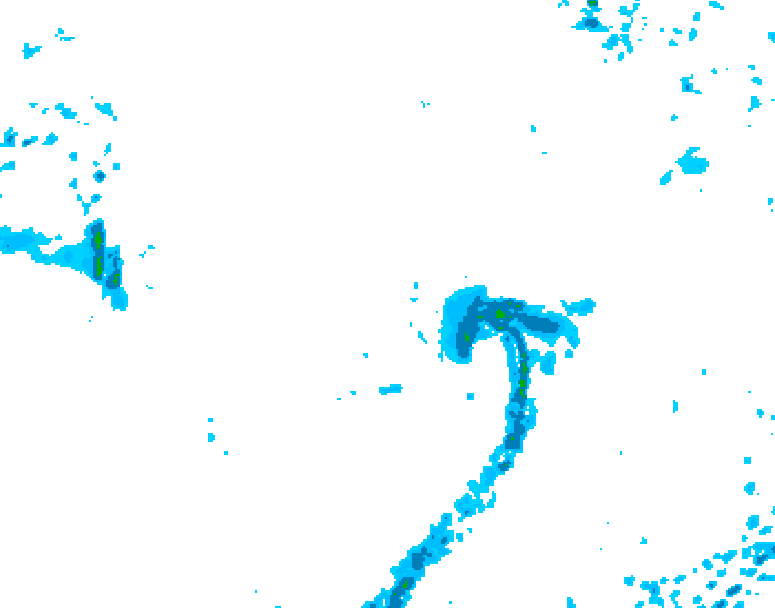 GDPS precipitation 234 hour forecast chart for Canada based on 2026/10/21 1200Z data