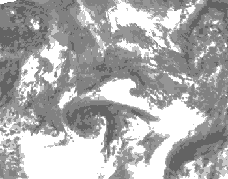 GDPS total cloud 168 hour forecast chart for Canada based on 2026/10/21 0000Z data