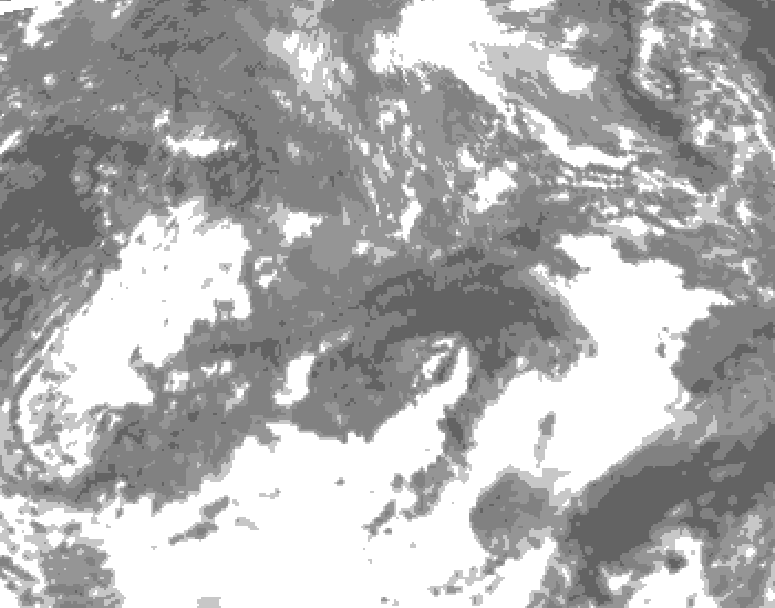 GDPS total cloud 192 hour forecast chart for Canada based on 2026/10/21 0000Z data