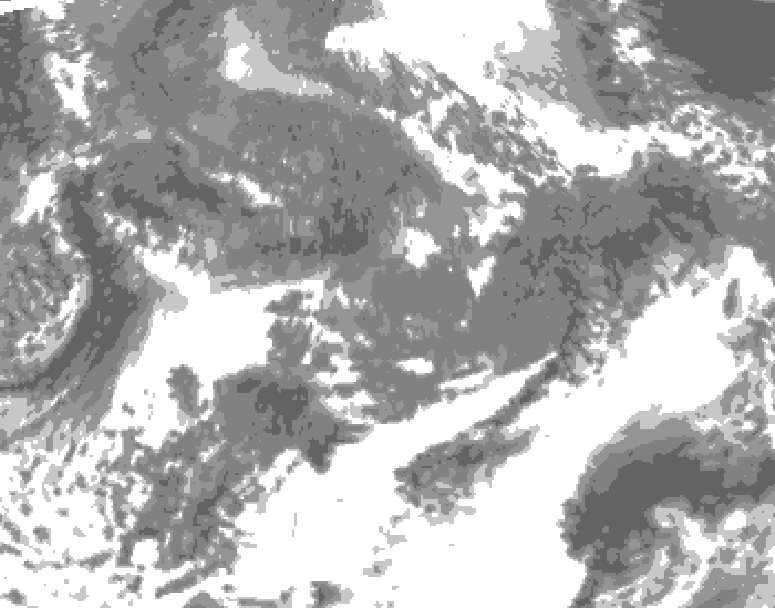 GDPS total cloud 216 hour forecast chart for Canada based on 2026/10/21 0000Z data