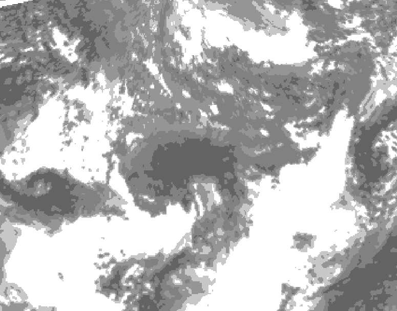GDPS total cloud 078 hour forecast chart for Canada based on 2026/10/21 1200Z data