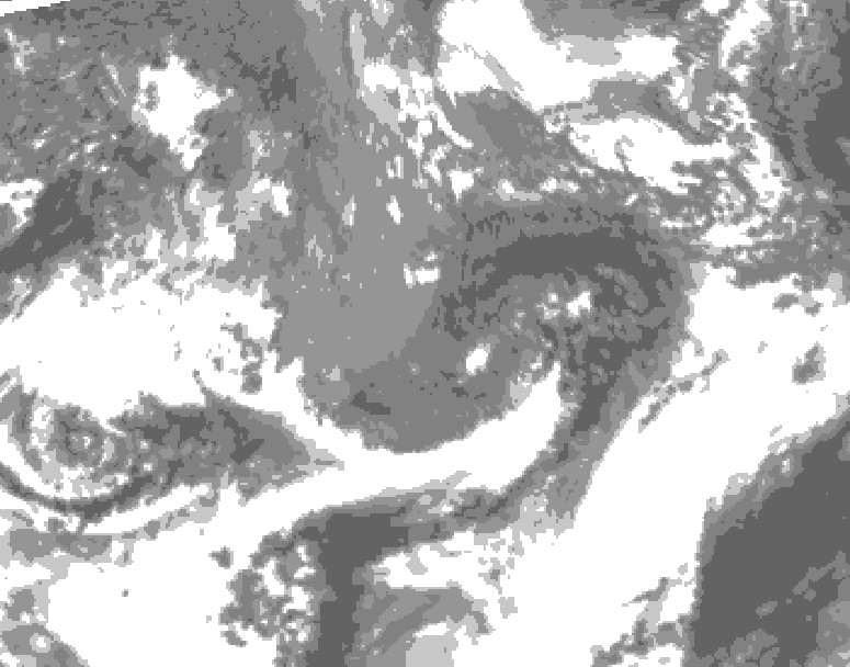 GDPS total cloud 102 hour forecast chart for Canada based on 2026/10/21 1200Z data