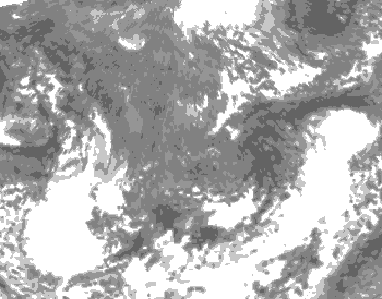 GDPS total cloud 204 hour forecast chart for Canada based on 2026/10/21 1200Z data