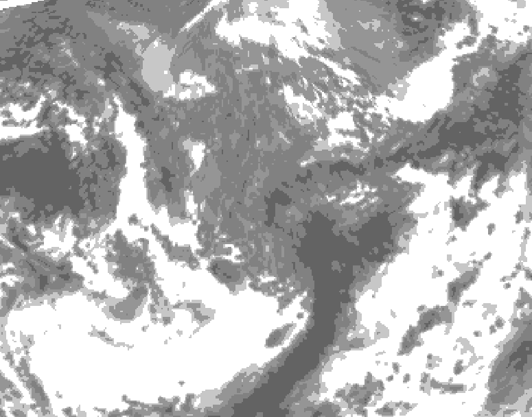 GDPS total cloud 228 hour forecast chart for Canada based on 2026/10/21 1200Z data