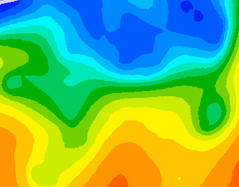 GDPS 500 millibar geopotential height 048 hour forecast chart for Canada based on 2026/10/22 0000Z data