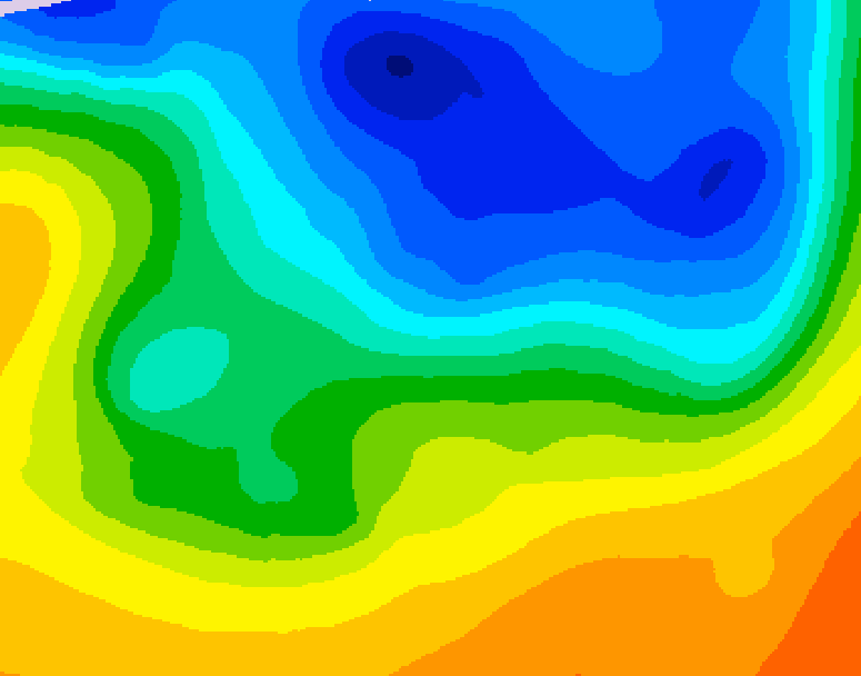 GDPS 500 millibar geopotential height 144 hour forecast chart for Canada based on 2026/10/22 0000Z data
