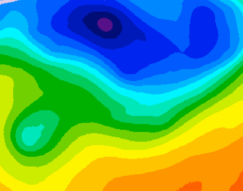 GDPS 500 millibar geopotential height 192 hour forecast chart for Canada based on 2026/10/22 0000Z data