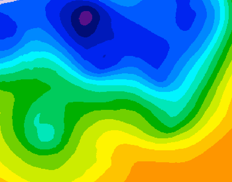 GDPS 500 millibar geopotential height 216 hour forecast chart for Canada based on 2026/10/22 0000Z data