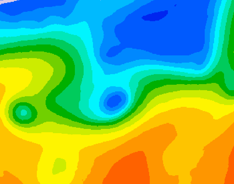 GDPS 500 millibar geopotential height 066 hour forecast chart for Canada based on 2026/10/22 1200Z data