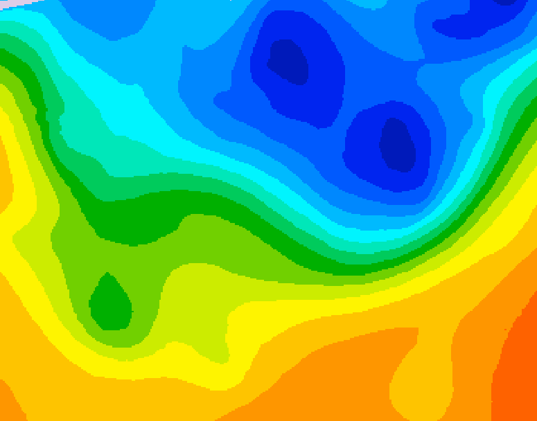 GDPS 500 millibar geopotential height 108 hour forecast chart for Canada based on 2026/10/22 1200Z data