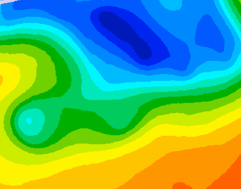 GDPS 500 millibar geopotential height 156 hour forecast chart for Canada based on 2026/10/22 1200Z data