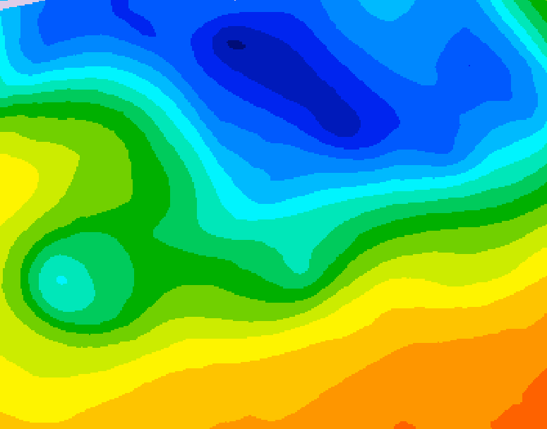 GDPS 500 millibar geopotential height 162 hour forecast chart for Canada based on 2026/10/22 1200Z data