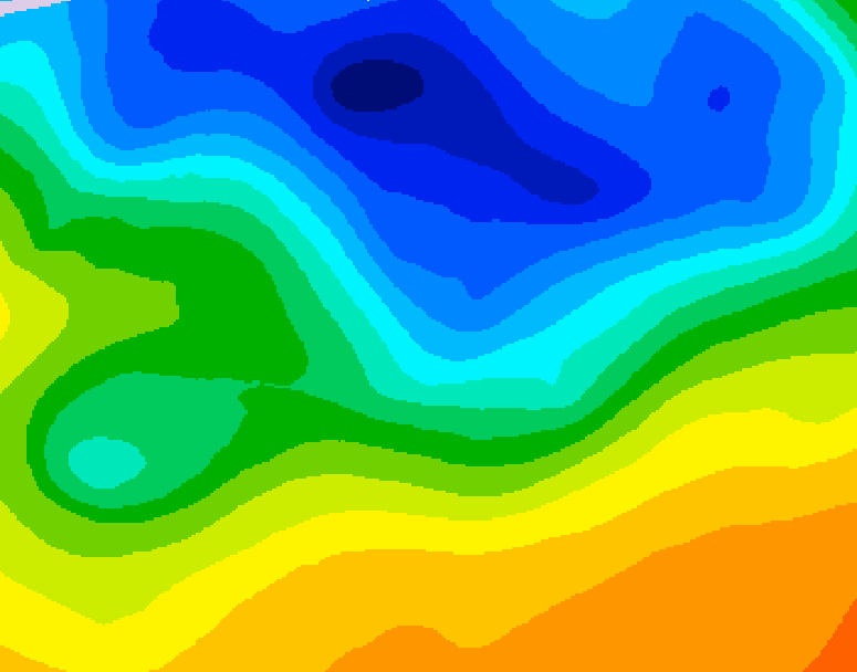 GDPS 500 millibar geopotential height 174 hour forecast chart for Canada based on 2026/10/22 1200Z data