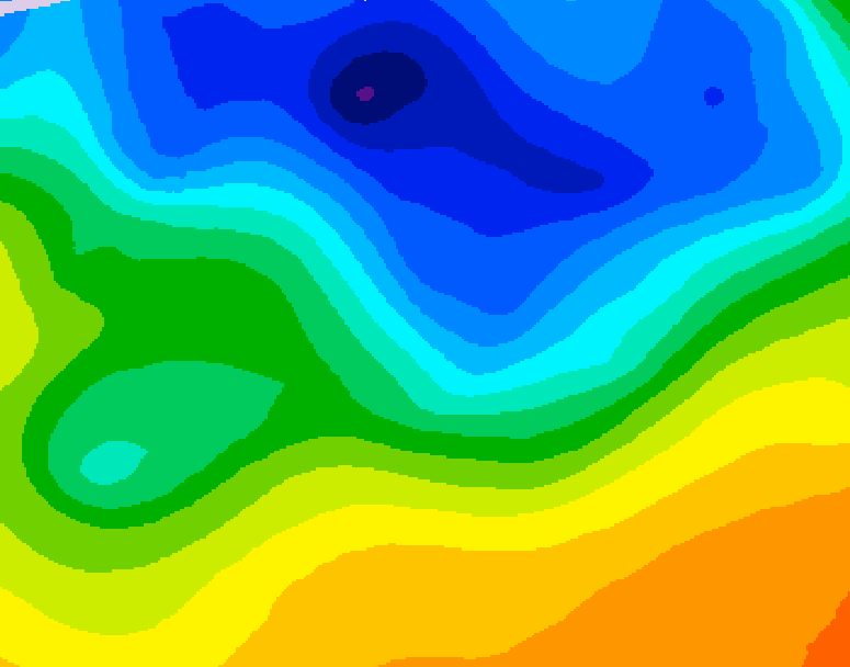 GDPS 500 millibar geopotential height 180 hour forecast chart for Canada based on 2026/10/22 1200Z data