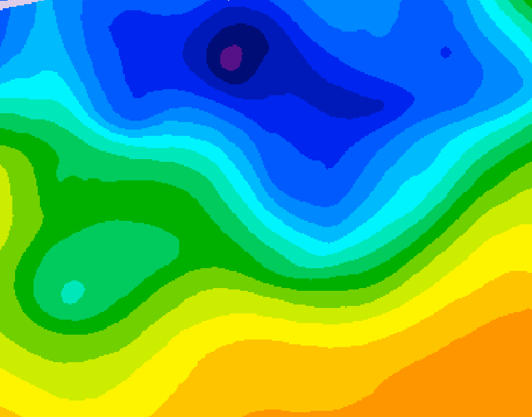 GDPS 500 millibar geopotential height 186 hour forecast chart for Canada based on 2026/10/22 1200Z data