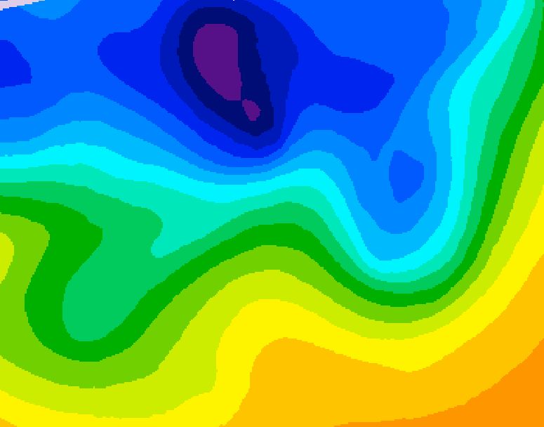 GDPS 500 millibar geopotential height 210 hour forecast chart for Canada based on 2026/10/22 1200Z data
