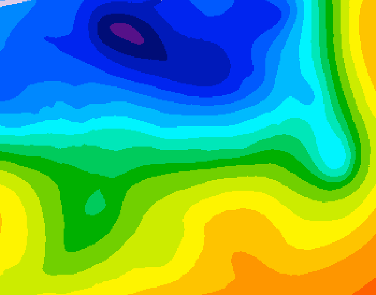 GDPS 500 millibar geopotential height 240 hour forecast chart for Canada based on 2026/10/22 1200Z data