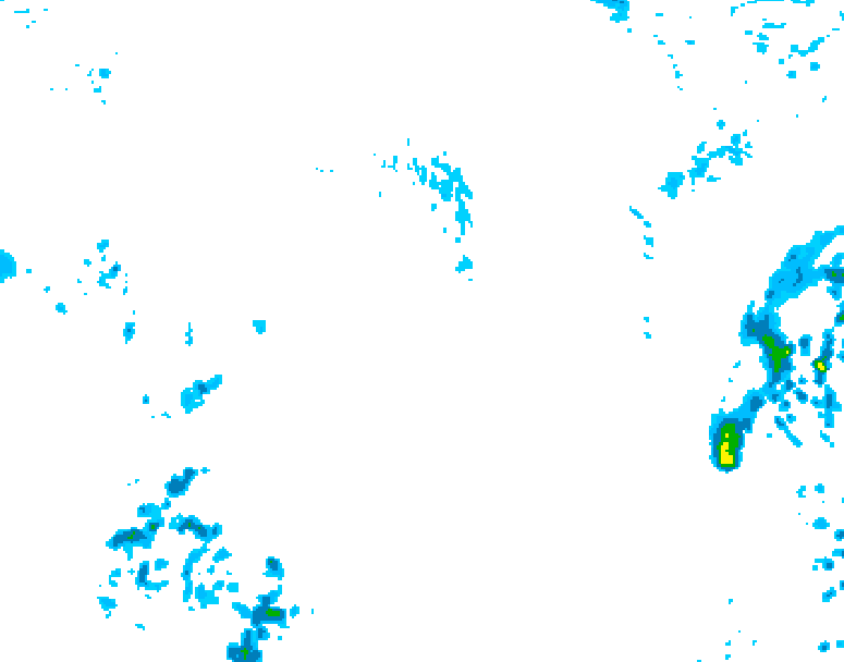 GDPS precipitation 024 hour forecast chart for Canada based on 2026/10/22 0000Z data