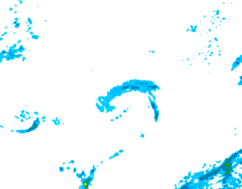 GDPS precipitation 066 hour forecast chart for Canada based on 2026/10/22 1200Z data