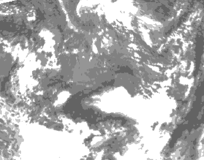 GDPS total cloud 144 hour forecast chart for Canada based on 2026/10/22 0000Z data