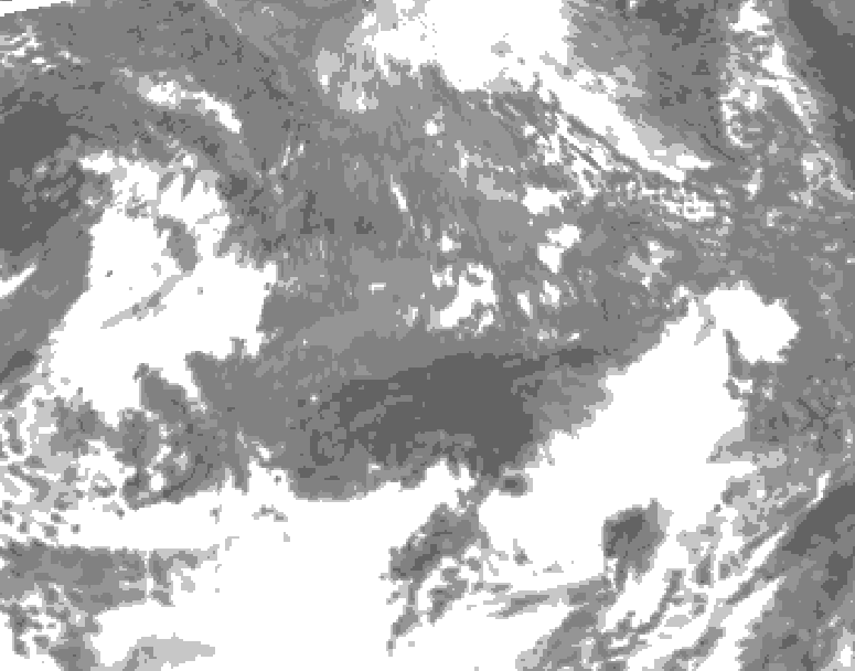 GDPS total cloud 168 hour forecast chart for Canada based on 2026/10/22 0000Z data